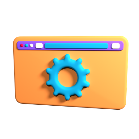 Paramètres Web  3D Icon