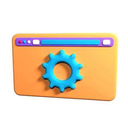 Paramètres Web  3D Icon