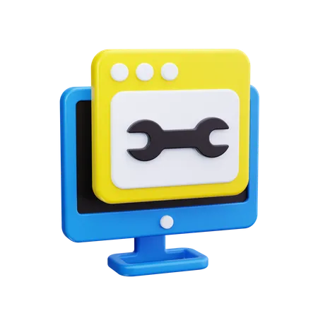 Paramètre Web  3D Icon