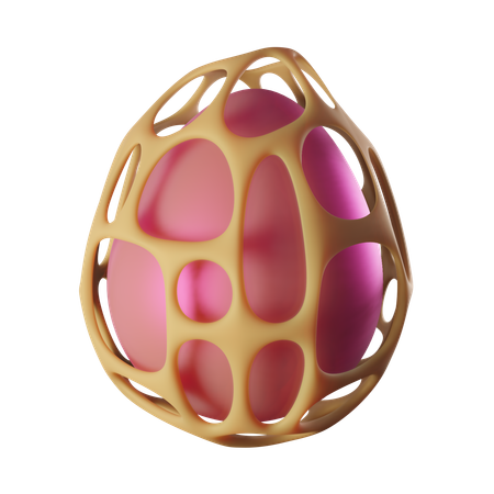 Uovo di Pasqua parametrico  3D Icon