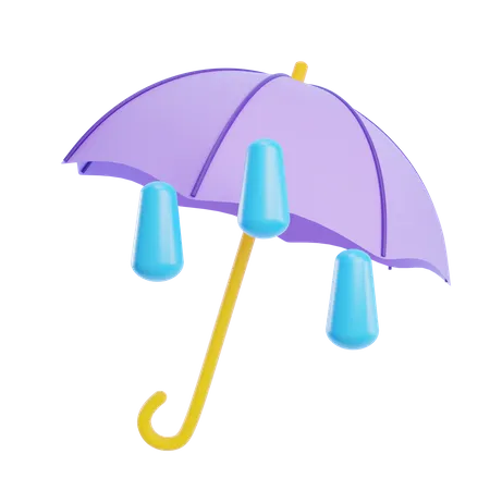 Parapluie  3D Icon