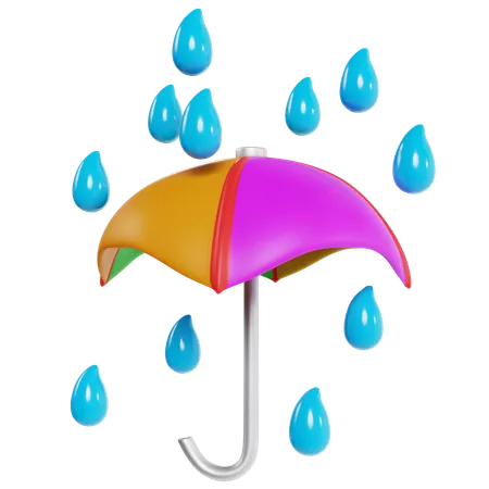 Jour De Pluie Parapluie Coloré  3D Icon