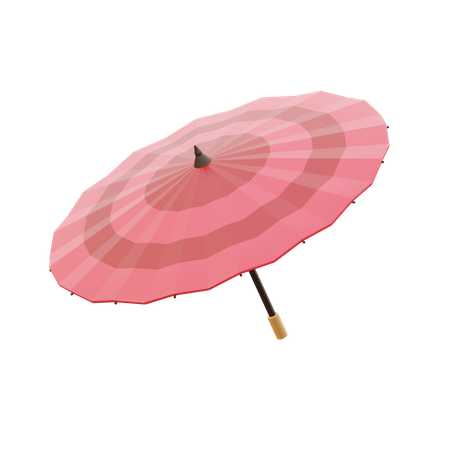 Parapluie japonais  3D Icon