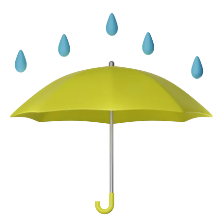 Parapluie jour de pluie  3D Icon