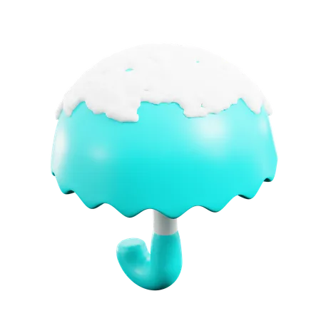 Parapluie de neige  3D Icon