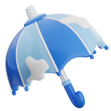 Parapluie neige  3D Icon