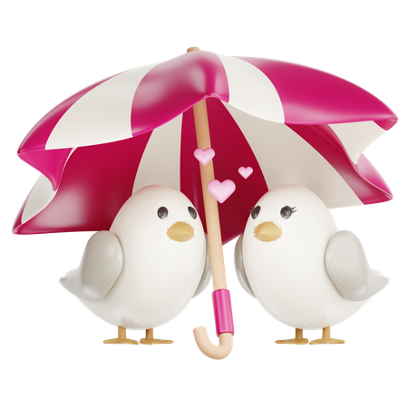 Parapluie partagé  3D Icon