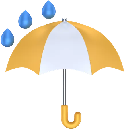 Pluie parapluie  3D Icon