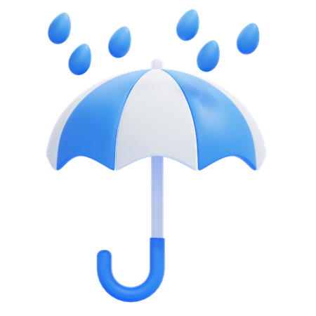 Parapluie pluvieux  3D Icon