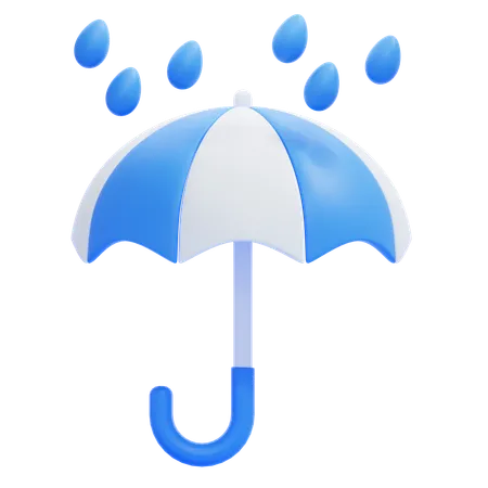 Parapluie pluvieux  3D Icon