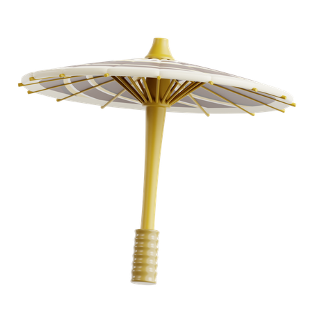 Parapluie traditionnel (Payung Geulis)  3D Icon