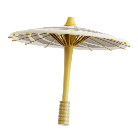 Parapluie traditionnel (Payung Geulis)  3D Icon