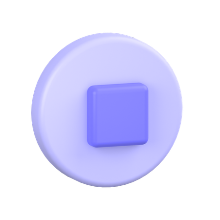 Parar  3D Icon