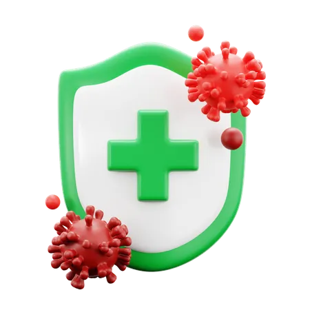 Parar a infecção por vírus  3D Icon