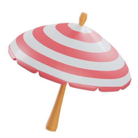 Parasol de plage  3D Icon