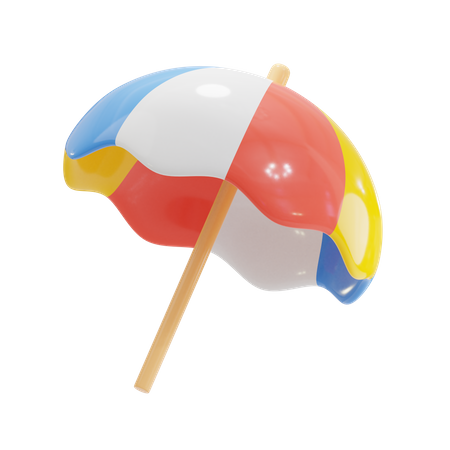 Plage parasol  3D Icon