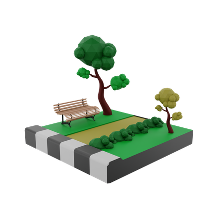 Parc  3D Illustration