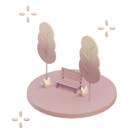 Parc  3D Illustration