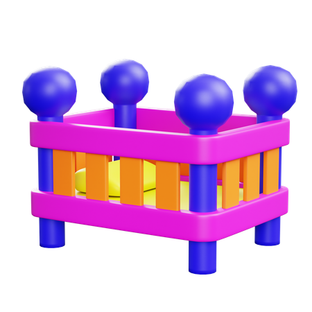 Parc pour bébé  3D Icon