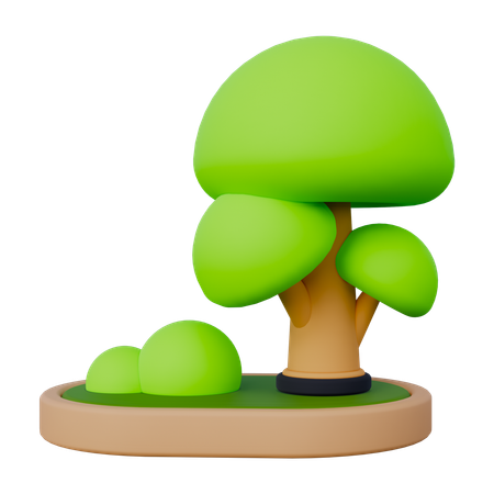 Parc arboré  3D Icon