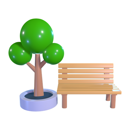 Parc public  3D Icon