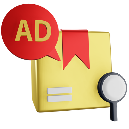 Parcel Advertising  3D Icon