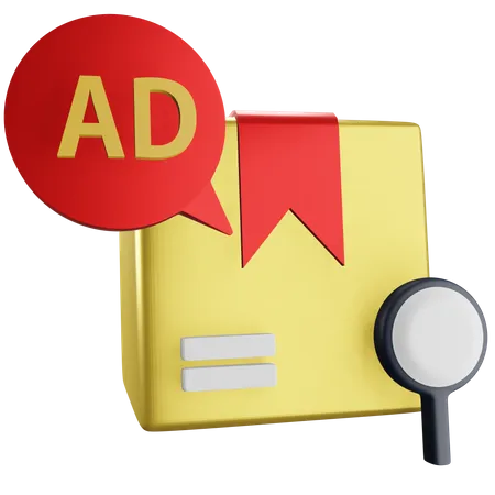 Parcel Advertising  3D Icon