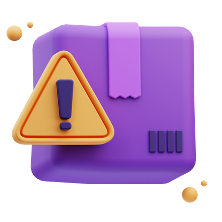 Parcel Alert 3D Icon
