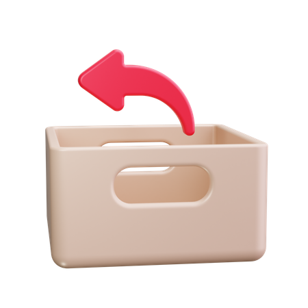 Parcel Arrow  3D Icon