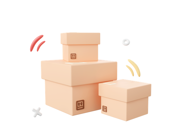 Parcel Box  3D Icon