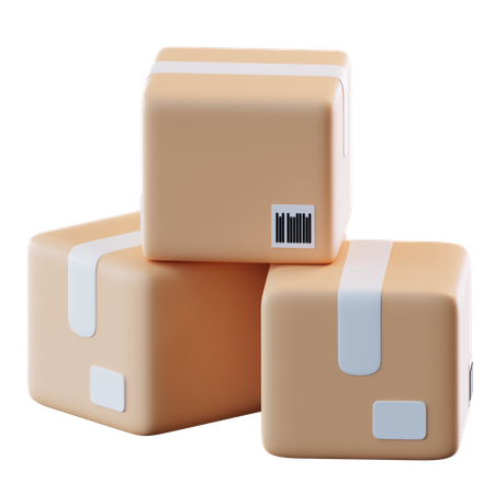 Parcel Boxes  3D Icon