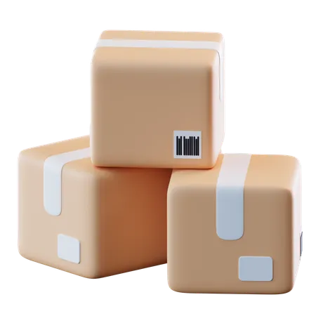 Parcel Boxes  3D Icon