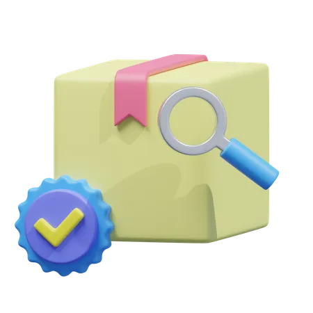 Parcel checking icon  3D Icon