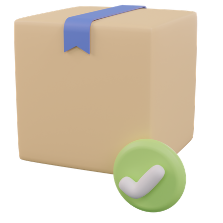 Parcel Delivered  3D Icon