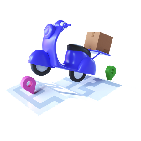 Parcel Delivery  3D Illustration