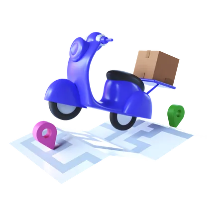 Parcel Delivery  3D Illustration