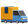 3d shipment truck logo