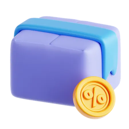 Parcel Discount  3D Icon