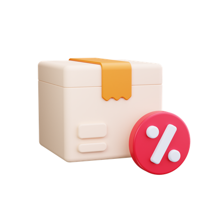 Parcel Discount  3D Icon