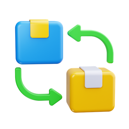 Parcel Exchange  3D Icon