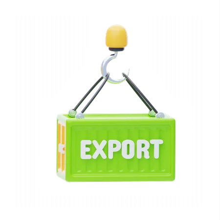 Parcel Export  3D Icon