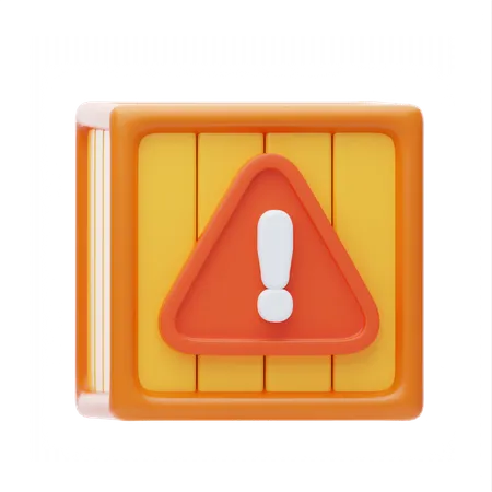 Parcel Hazardous  3D Icon