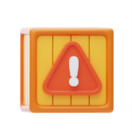 Parcel Hazardous  3D Icon