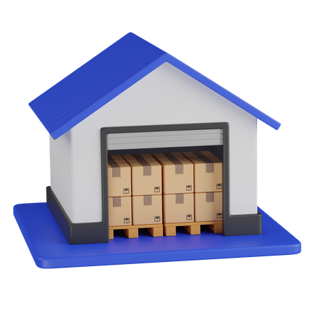 Parcel house  3D Icon