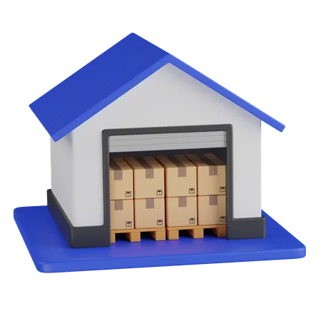 Parcel house  3D Icon