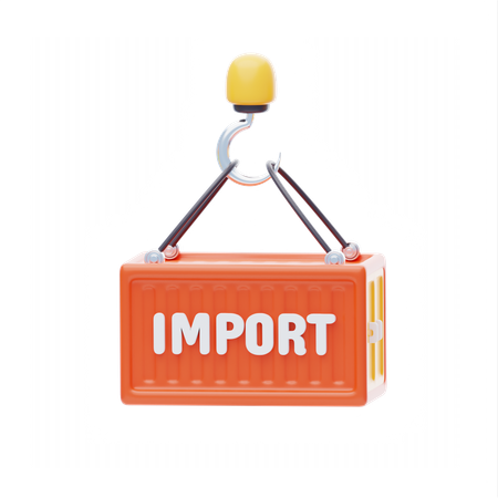 Parcel Import  3D Icon