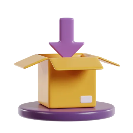 Parcel In Delivery Business Icon 3 D Illustration 3D Icon