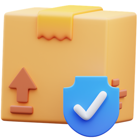 Parcel Insurance  3D Icon