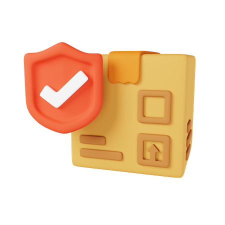 Parcel Insurance  3D Icon