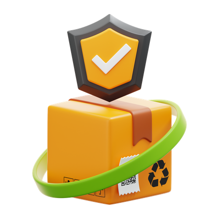 Parcel Insurance  3D Icon